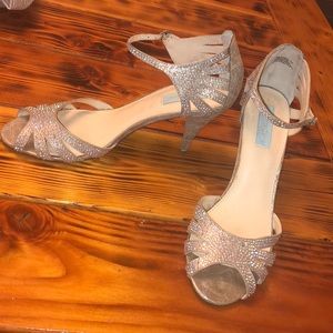 Blue by Betsy Johnson Glitter Heels